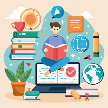  A Comprehensive Guide to Online Learning and E-Education Platforms, Tools, and Trends, Online education and e-learning, black and white portrait of a man with a fan, black and white portrait of a man