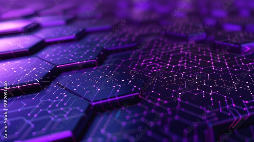 Poster futuristic blue hexagon background. concept of futuristic honeycomb. wave of particles. 3d rendering