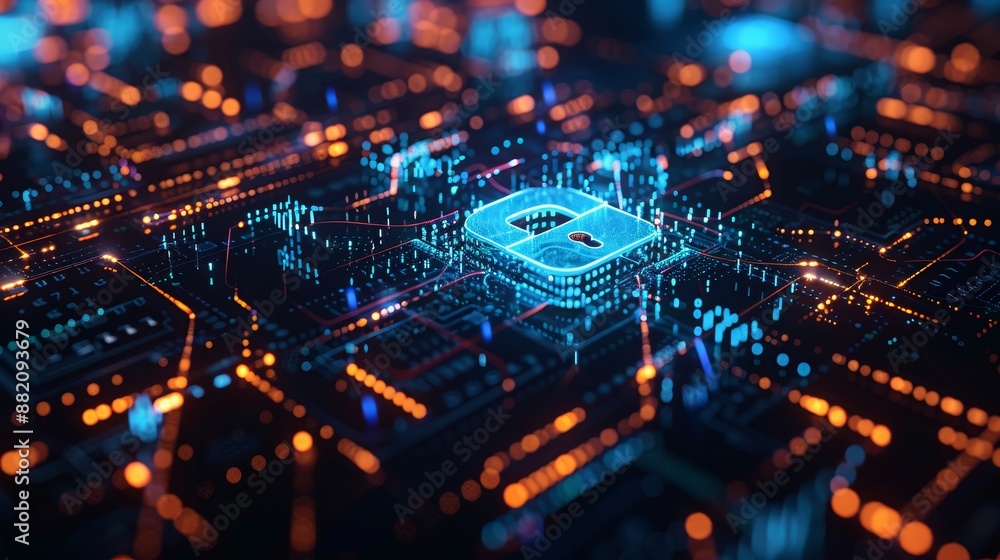 Poster cyber security of digital data network protection. data analysis on data connections at high speeds.