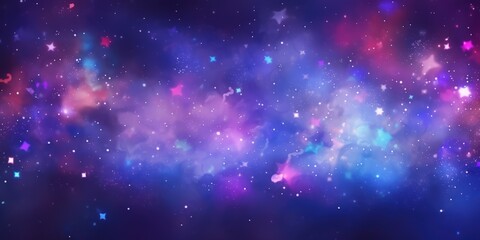 Fototapeta premium Cosmic Dreamscape: A Vivid Galaxy of Stars and Nebulae