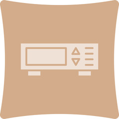 Dvd Player Glyph Art Box Icon