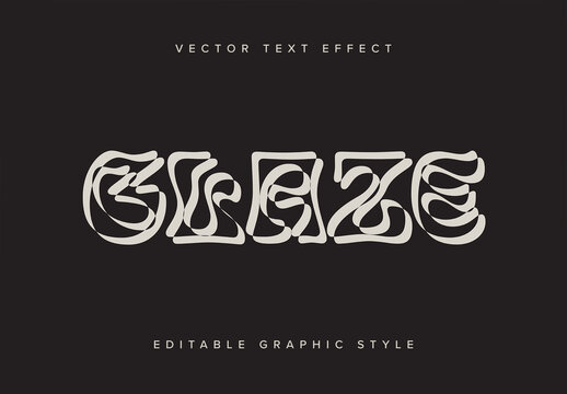 Trippy Layered Text Effect Mockup