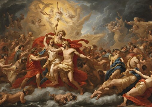 Iliad by Homer: Epic Ancient Greek Battle Scene Artwork