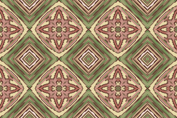Tribal indian seamless pattern. Color mexican, aztec and maya ornament, ethnic stylish fabric geometric print wallpaper texture vector set. Unique folk, national culture collection