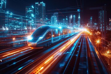 Fototapeta premium Intelligent Transit Solutions: Redefining City Connectivity