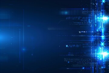 Fototapeta premium Abstract digital data background. Can be used in the description of network abilities, technological processes, digital storages, science, education, etc.