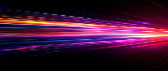 A panoramic view of high-speed technology against a light abstract background