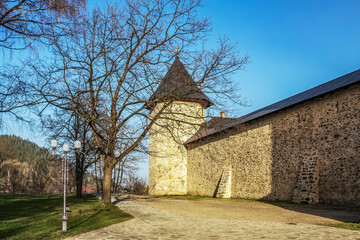 Fototapeta premium Sucevita Monastery - Europe, Romania, Suchav region, Sucevita, 30.03.2024 year