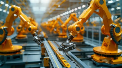 Discover the role of robotics in our industrial factory, where automated machines perform intricate tasks with speed and precision, setting new standards in manufacturing excellence. 