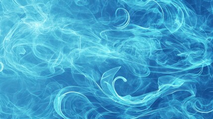 Obraz premium Fantasy blue and white abstract art and technological design