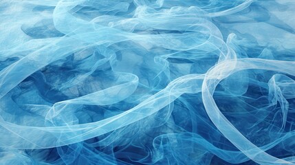 Obraz premium Fantasy blue and white abstract art and technological design