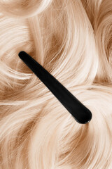 Naklejka premium Blonde hair closeup
