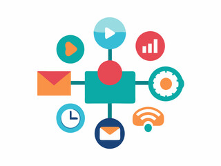 Exploring Social Media Strategies, Media Concepts, and the Power of Media Icons, Digital marketing, social network concept, media concept, media icons  