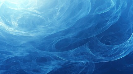 Obraz premium Fantasy blue and white abstract art and technological design