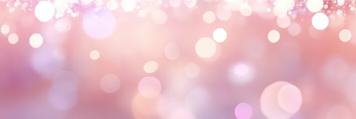 Abstract Pink and White Bokeh Background