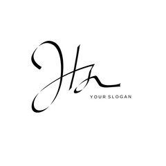 Hs Initial signature logo vector design