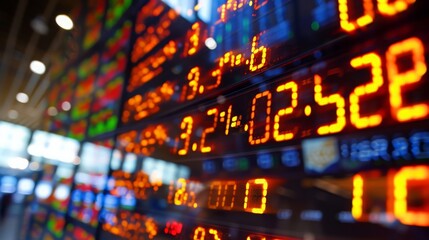 Obraz premium Explore the role of corporate earnings announcements in the stock market, where companies report financial