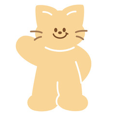 Illustration of cat png for cartoon character, comic, mascot, animal, sticker, standee, pet shop, vet, cute patches, brooch, plush toy, kid doll, adopt and rescue pet, cat lover, greeting card, emoji