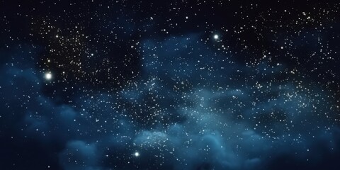 Obraz premium Night Sky with Stars and Nebulae