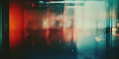 Scratched Glass Reflection