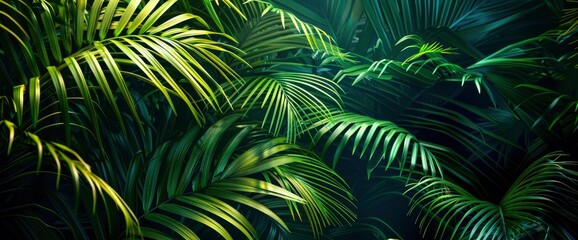 Green art with vibrant foliage