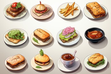 Assorted Gourmet Sandwiches and Sides