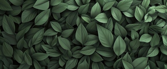 Green clay leaves pattern background, perfect for natural and artistic designs