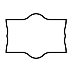 Label Frame Shape Line Icon