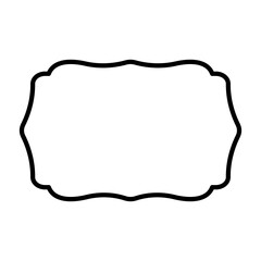 Label Frame Shape Line Icon
