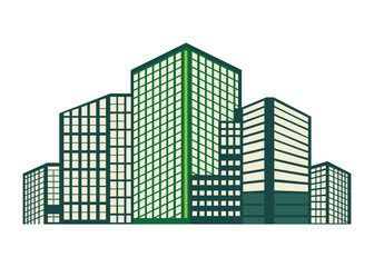 Corporate Building Vector Design 