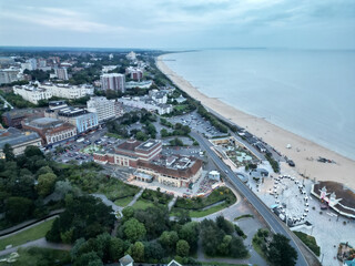 Obraz premium Bournemouth Beach Sea Front aerial view