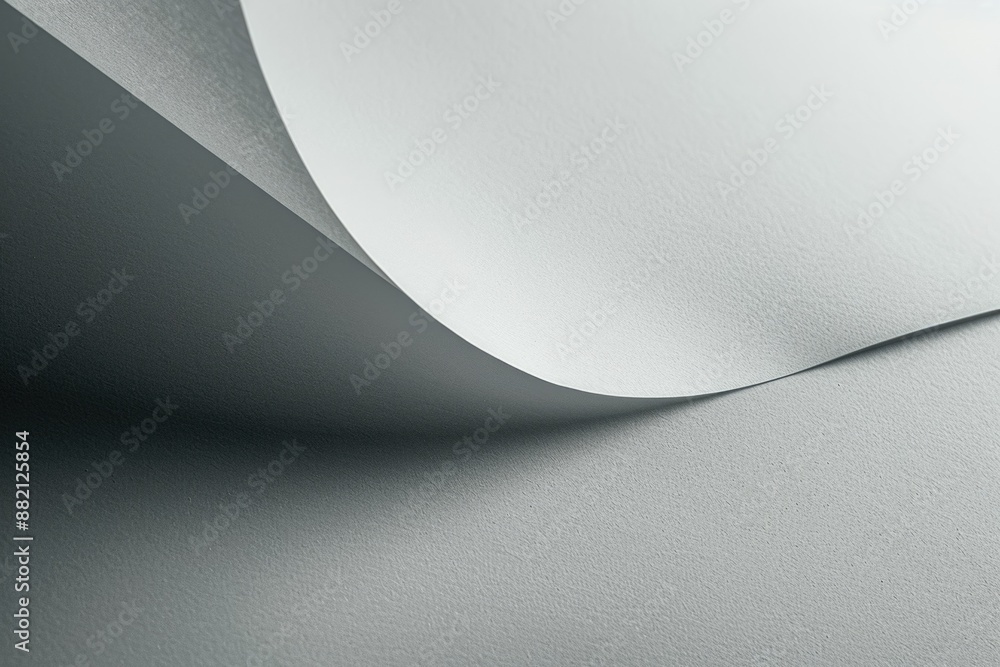Poster a detailed view of a sheet of paper lying on a table, suitable for educational or office settings