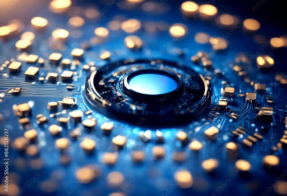 Poster blue security privacy concept information cyber protection technology internet data lock datum syste
