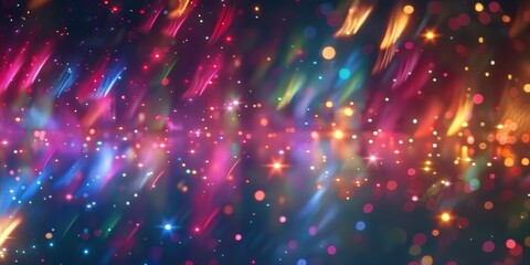 Obraz premium Abstract Colorful Lights and Sparks Background