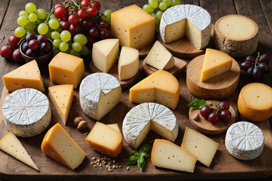 Different sorts of cheese