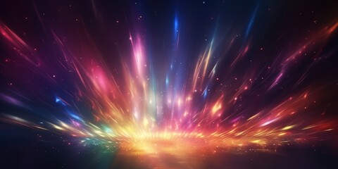 Abstract Colorful Explosion