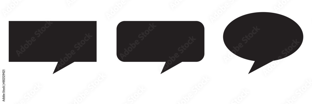 Poster chat icon. speech bubble icon. vector flat design on white background. comment icon speech bubble sy