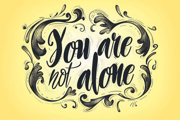 You Are Not Alone greeting card