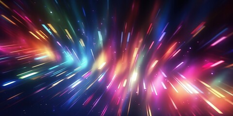 Obraz premium Abstract Colorful Light Streaks
