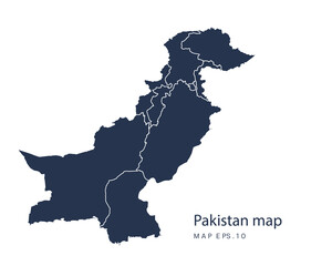 Fototapeta premium Pakistan map