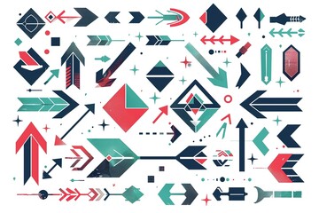 Fototapeta premium Colorful geometric background. Minimal cover template design for web. Modern abstract background with geometric shapes and lines.