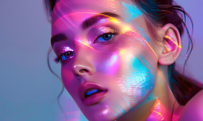 Fototapeta premium technology-themed beauty graphic concept