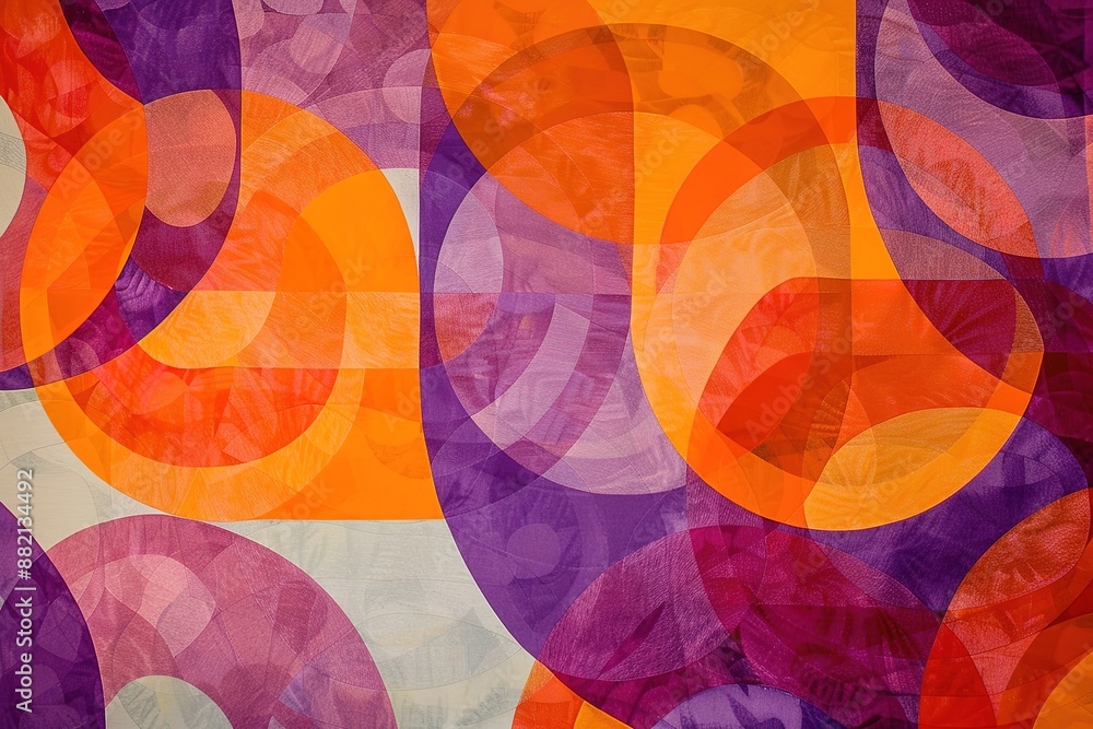 Poster highly detailed background texture 3d illustration with fuchsia color star shapes and orange color r