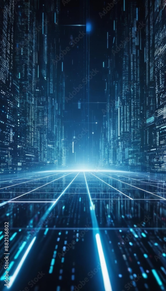 Aufkleber technology ai background transfer background digital datum transfer cyberspace technology network da