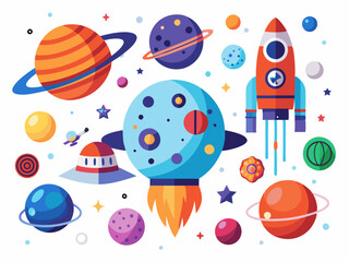  A Comprehensive Guide for Space Enthusiasts and Researchers, Space exploration, space launch, space for your text, fish in the sea, rocket in space