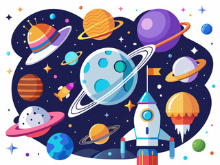  A Comprehensive Guide for Space Enthusiasts and Researchers, Space exploration, space launch, space for your text, fish in the sea, rocket in space