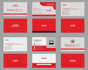 Modern business card bundle, corporate office card, creative personal card, minimal name card, layout
