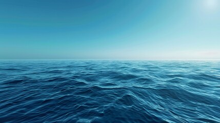 Obraz premium Tranquil seas a serene escape to find peace, calmness, and tranquility in the soothing ocean waters