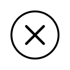 Cross mark icon