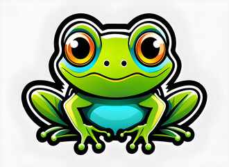 Obraz premium frog generative ai